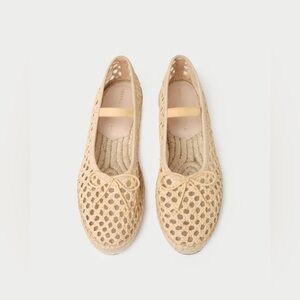 Loeffler Randall Tan Woven Flats for Everyday Comfort